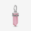 Charm Plata 925 - Cuarzo Rosa