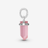 Charm Plata 925 - Cuarzo Rosa
