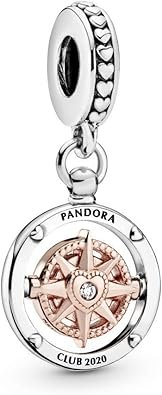 C264.jpg Charm Plata 925 - Brújula Oro Rosa