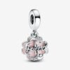 Charm Plata 925 - Colgante Friend Rosa Infinito