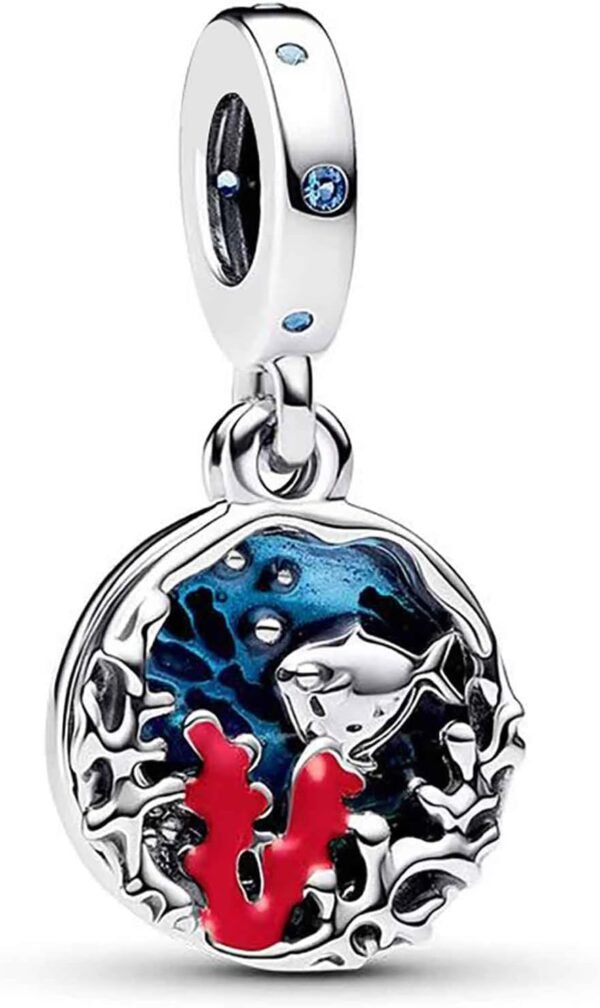 Charm Plata 925 - Colgante Fondo De Mar