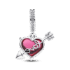 Charm Plata 925 - Corazon Flecha Cupido