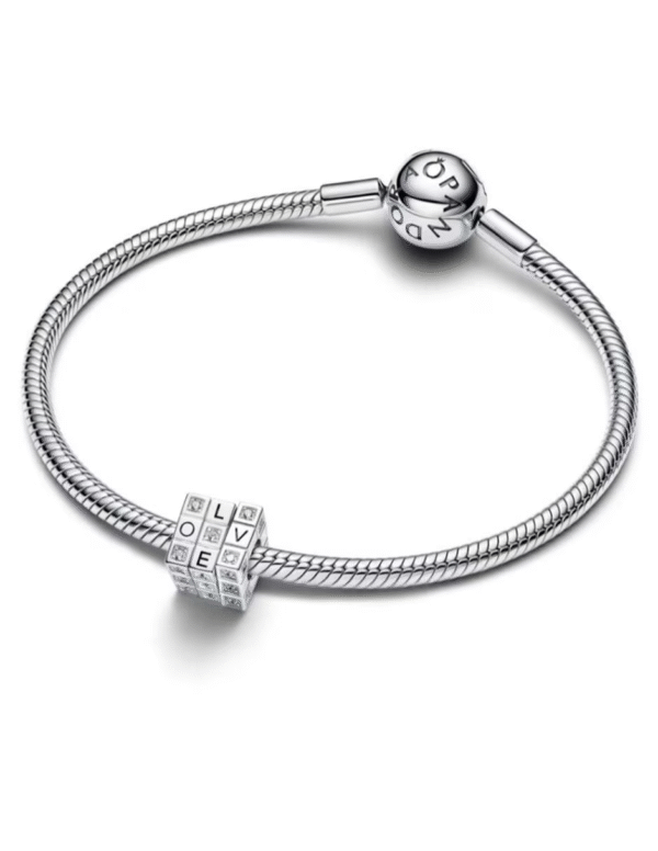 Charm Plata 925 - Cubo Rubik Love