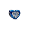 Charm Plata 925 - corazon azul giratorio "Mi persona favorita"