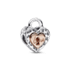 C30.png Charm Plata 925 - Corazón dividido de dos tonos con candado