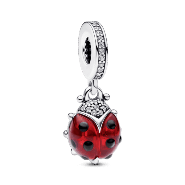 C31.png Charm Plata 925 - colgante Mariquita Catarina roja
