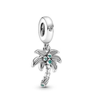 Charm Plata 925 - colgante palmera y cocos