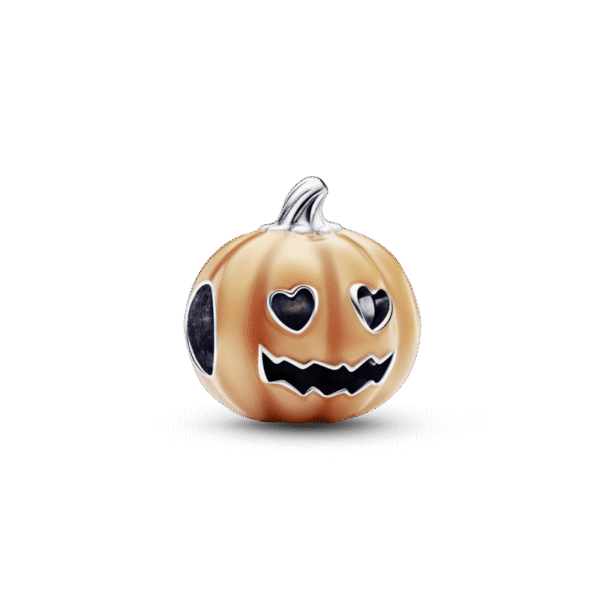C33.png Charm Plata 925 - Calabaza Espeluznante que brilla en la oscuridad