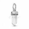 Charm Plata 925 - pendiente amuleto blanco
