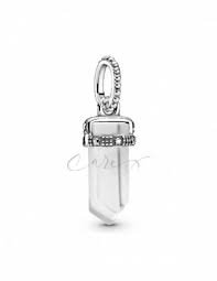 Charm Plata 925 - pendiente amuleto blanco