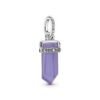 Charm Plata 925 - pendiente amuleto morado