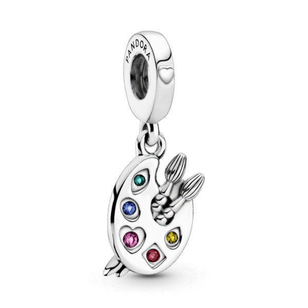 C36.png Charm Plata 925 - Colgante Paleta De Artista