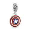 C66.png Charm Plata 925 - Escudo Capitán América de Marvel