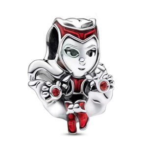 Charm Plata 925 - Bruja Escarlata de Marvel