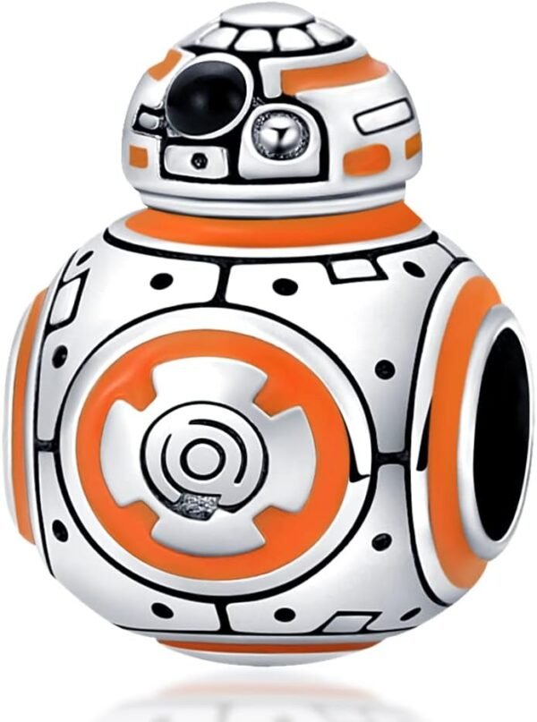Charm Plata 925 - Robot BB8 de Star Wars