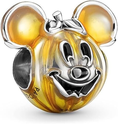 Charm Plata 925 - Calabaza Halloween Mickey Mouse De Disney
