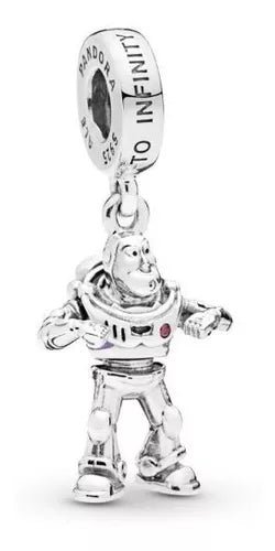 C92.jpg Charm Plata 925 - Disney Buzz Lightyear con circonita cúbica roja