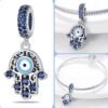Charm Plata 925 - Amuleto Mano Protectora Ojo Turco