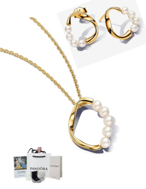 Sintitulo.png SET DE COLLAR + ARETES EN PLATA 925 - COLLAR CÍRCULO FORMA ORGÁNICA EN PAVÉ