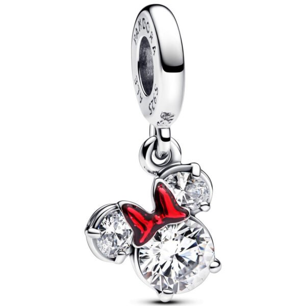 Charm Plata 925 - Cristales Minnie Colgante