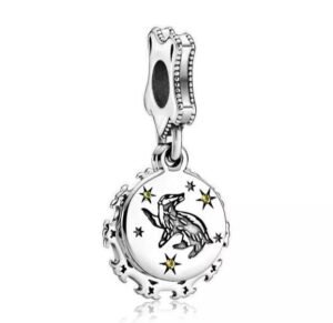Charm Plata 925 - colgante Casa Hufflepuff en Hogwarts de Harry Potter